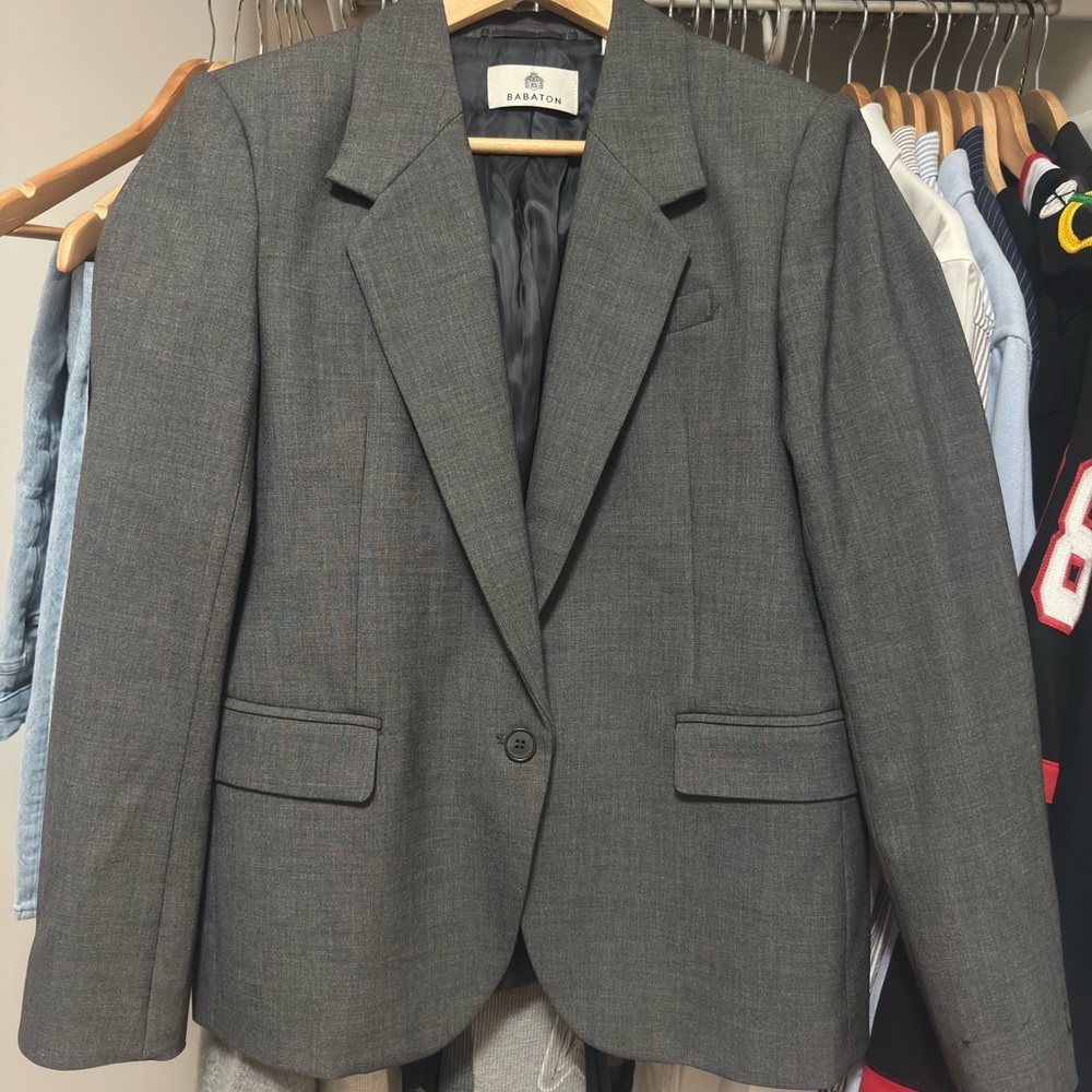 Aritzia Babaton Grey Suit Set